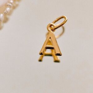 Sezane Initial 'A' Pendant